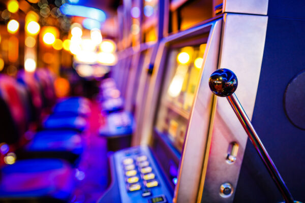 Slot machines in Casino.