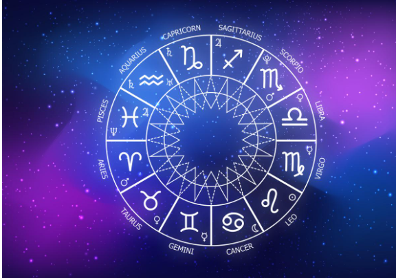 Thee horoscope astrology wheel,a 360-degree wheel that's divided into 12 houses, or sections