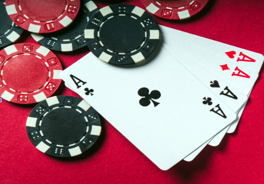 four aces on a table to show poker bankroll management